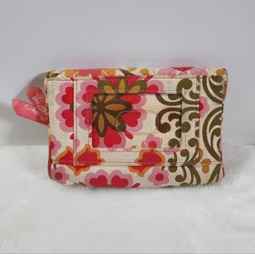 Vera Bradley Retired Folkloric Quilted One For The Money Wallet Coin Bag